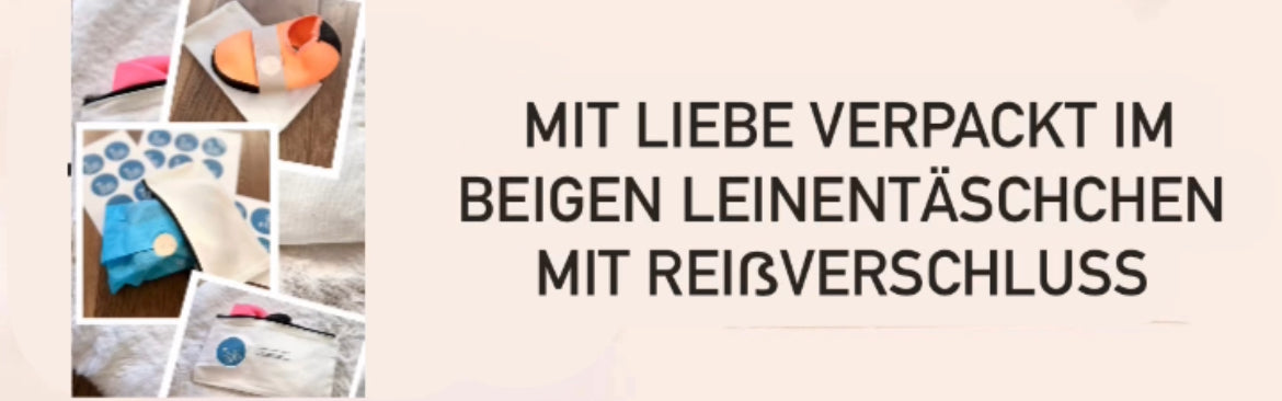 Banner Verpackung Leinen Tasche Reißverschluss und Seiden Papier 